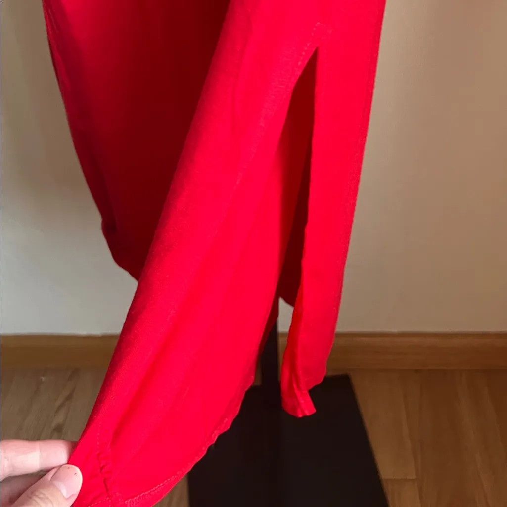 Michael Lauren Red V Neck Dress - Revolve Brand Christmas Holidays XS - Image 6