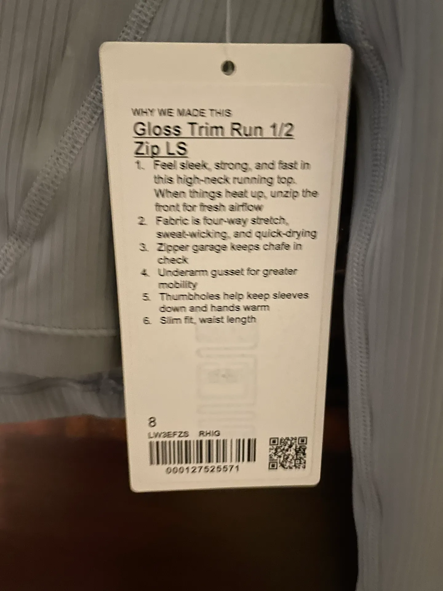 Lululemon Gloss Trim Run 1/2 Zip - Image 3