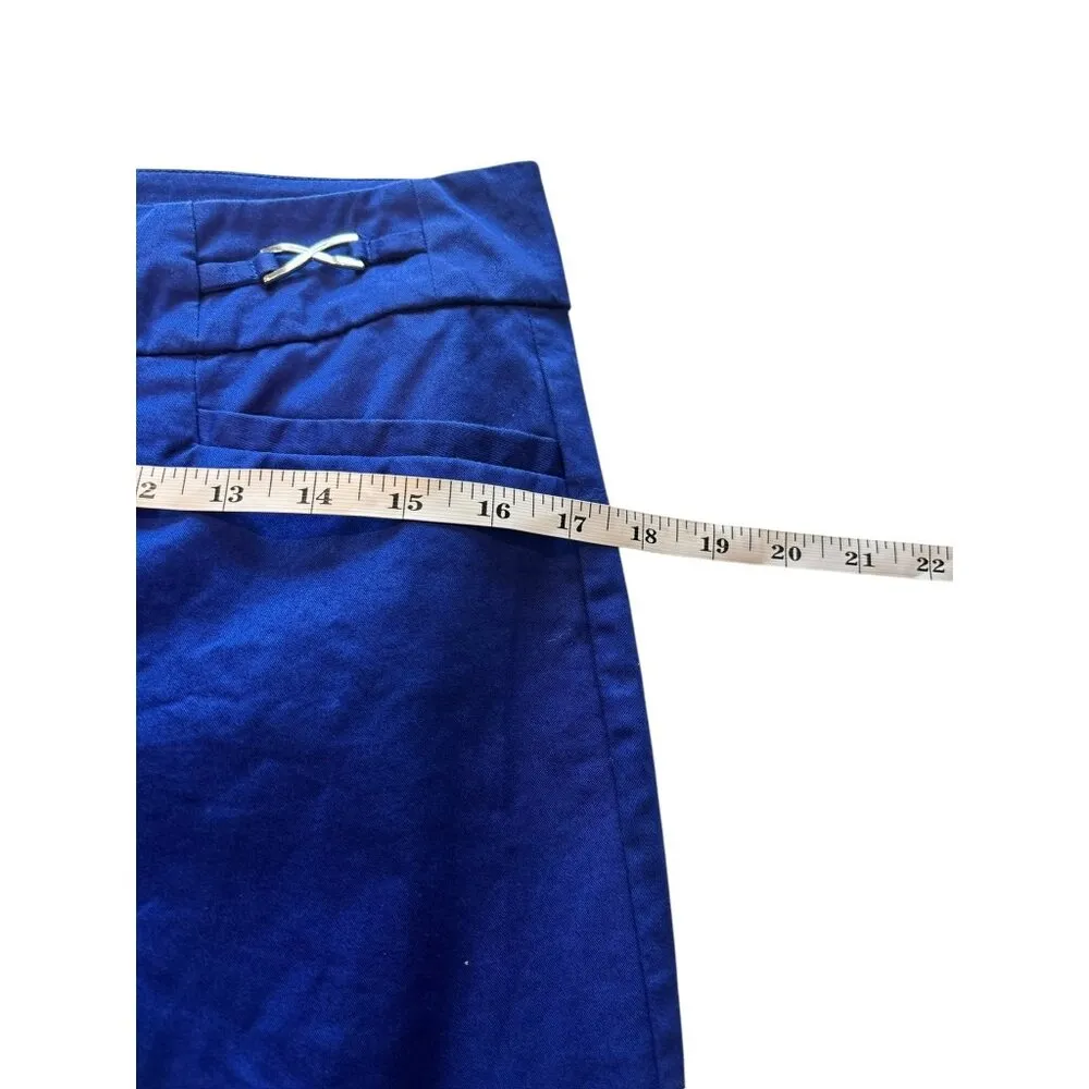 7th Avenue New York & Company Royal Blue Casual Capris Size 8 - Image 6