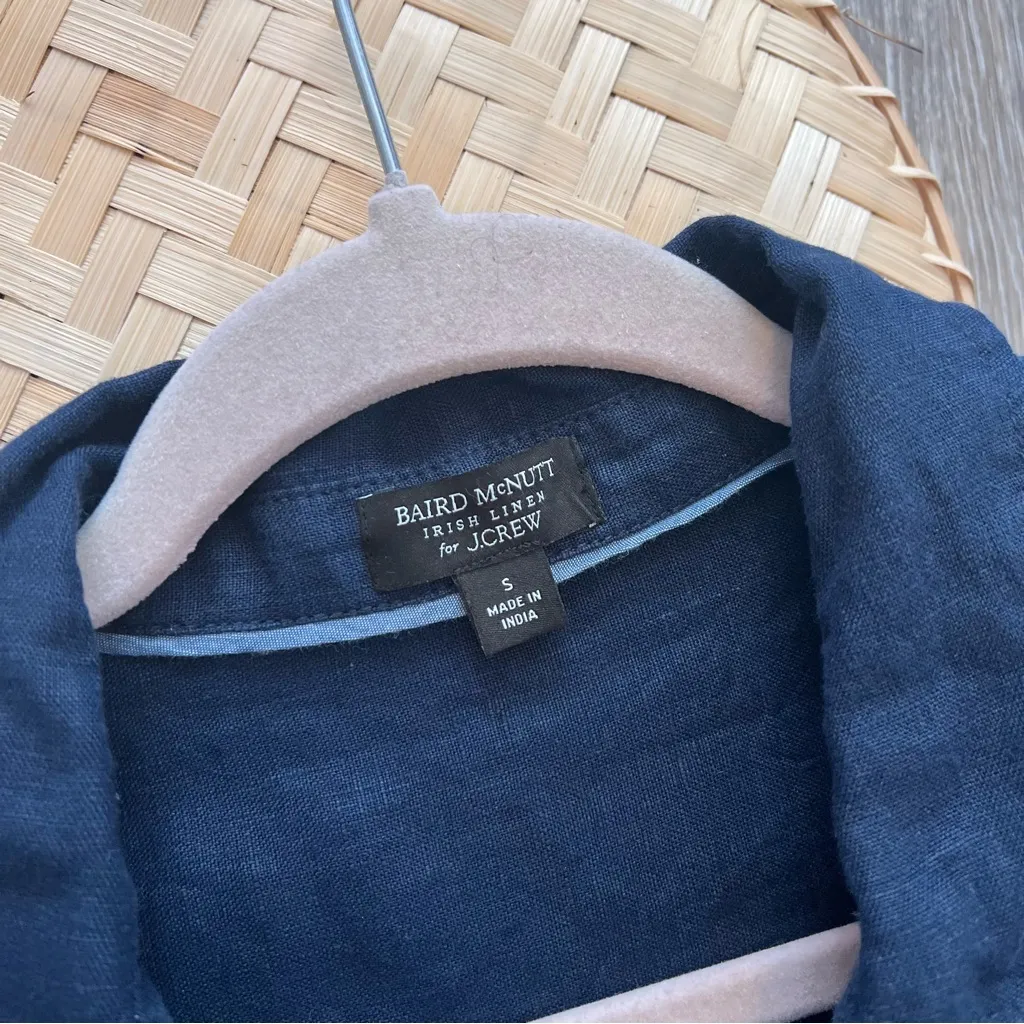 J. Crew Baird mcnutt Irish linen relaxed‎ fit shirt dress - Image 5