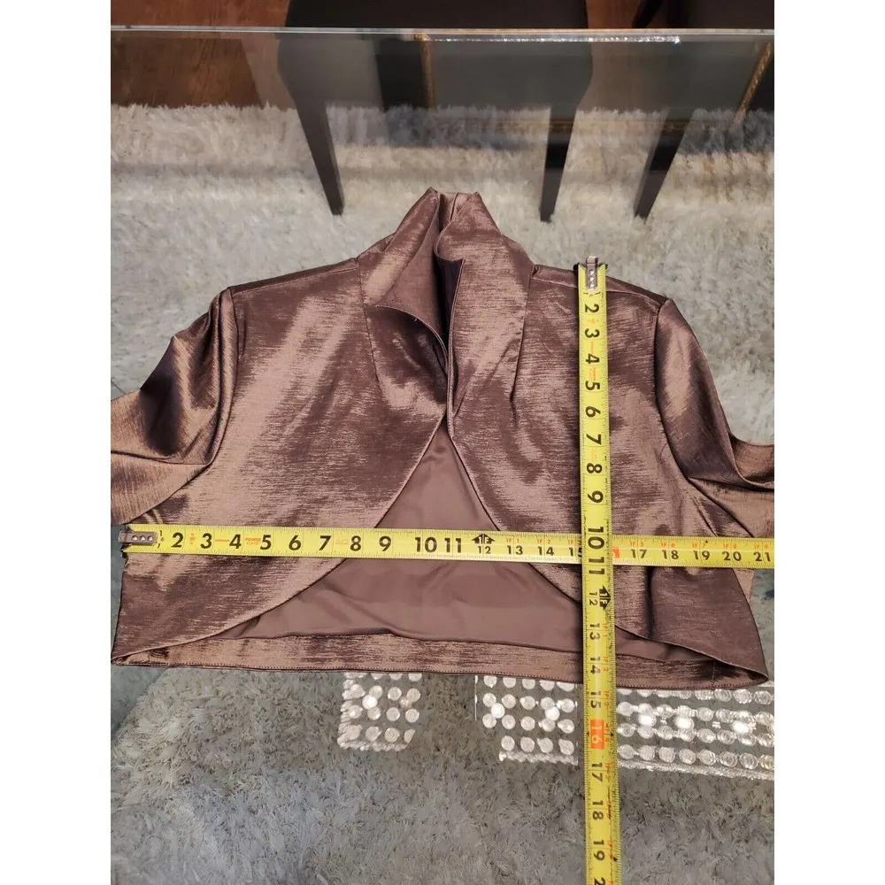 Jessica Howard Taupe Polyester Special Occasion Dress & Jacket 2 Pc's Set 14 - Image 8