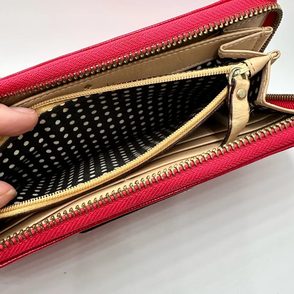 Kate Spade Neda Wellesley LACQUERRED Zip Around Leather Wallet - Image 3