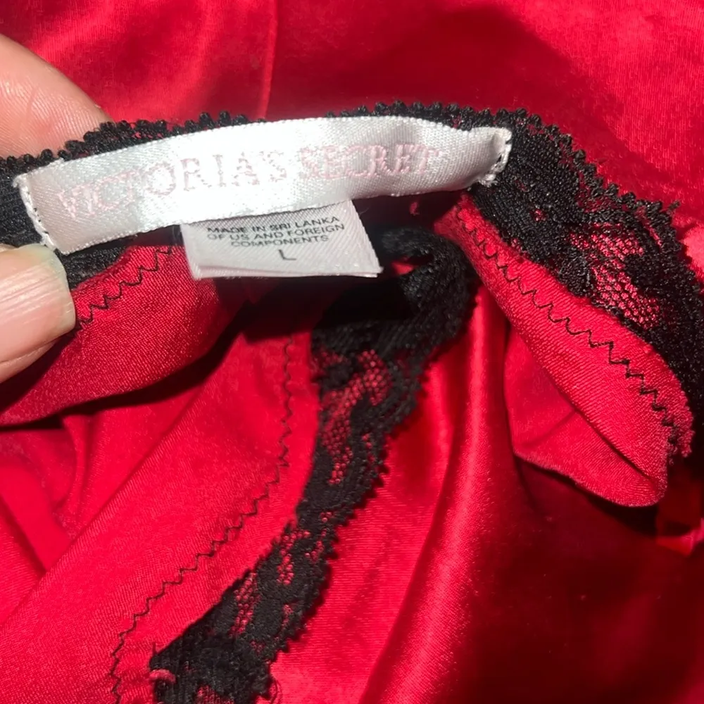 Victoria Secret vintage satin lace trim slip dress M/L - Image 2