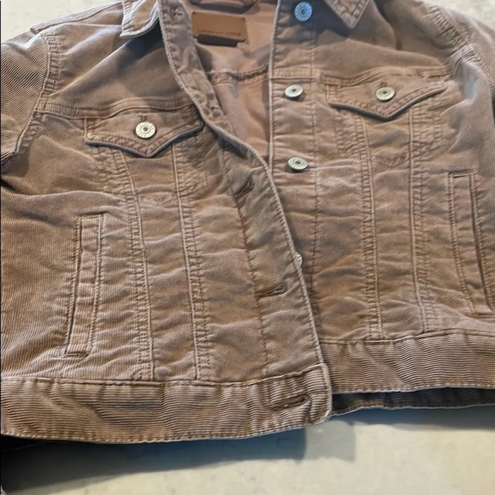 American Eagle Tan Corduroy Jacket XS - Image 4