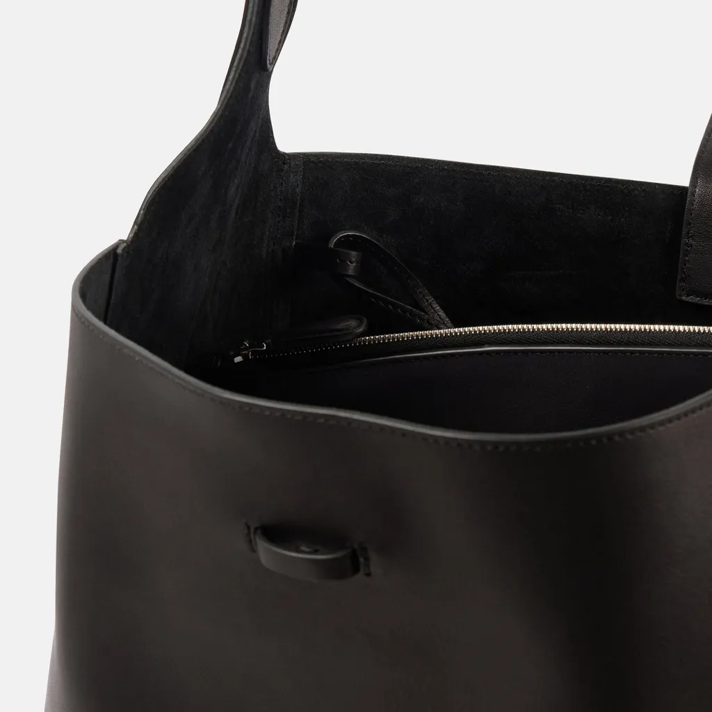 NWT THE ROW Blake Leather Tote Shoulder Bag in Black - Image 16