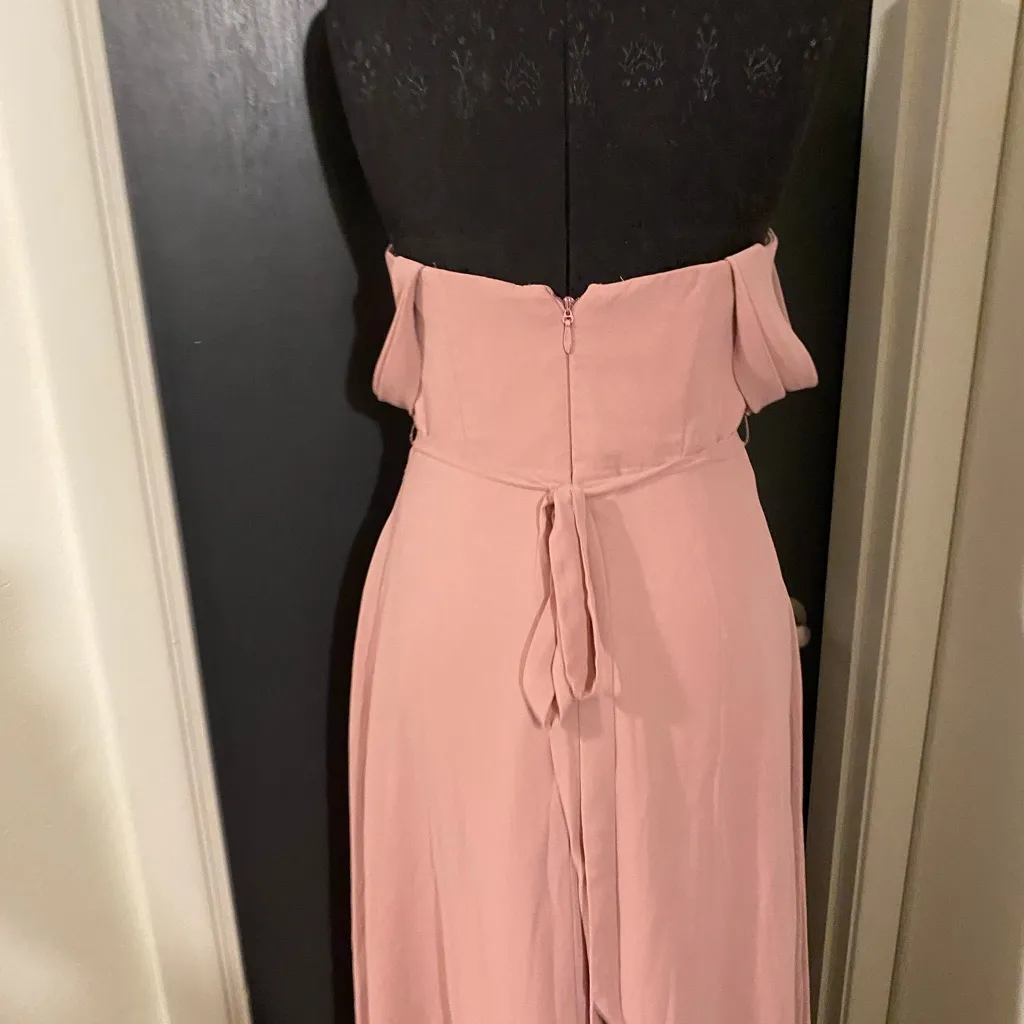 💜 Azazie Aaron Dusty Pink Bridesmaid Dress with Sweetheart Neckline - Image 7