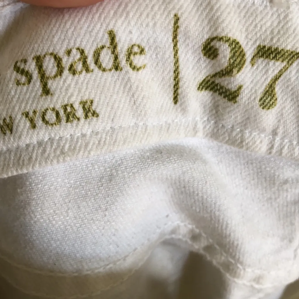 Kate spade white denim jeans - Image 6