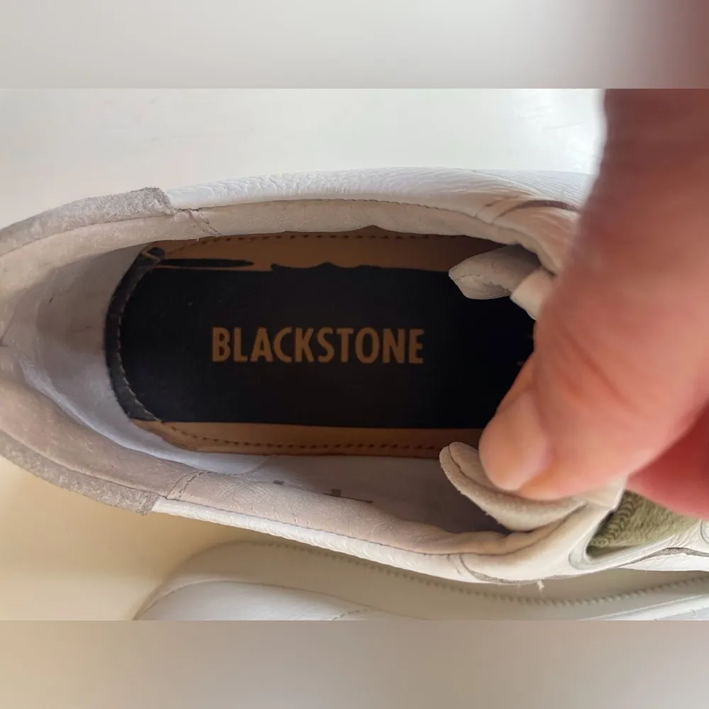 Blackstone Women’s Low Sneakers‎ 3 Strap White Lizard Size 11 - Image 9