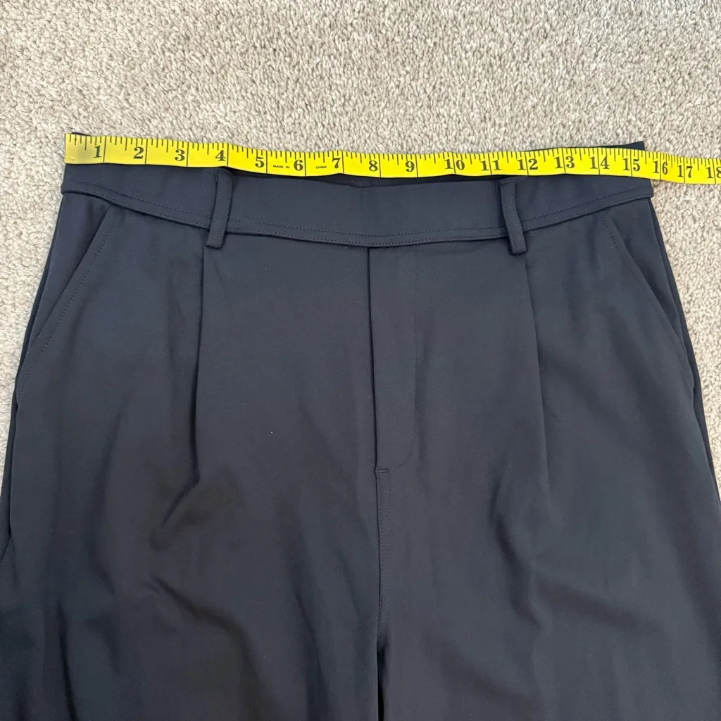 Halara Wide Leg Pull On Work Pants Black L Tall - Image 6