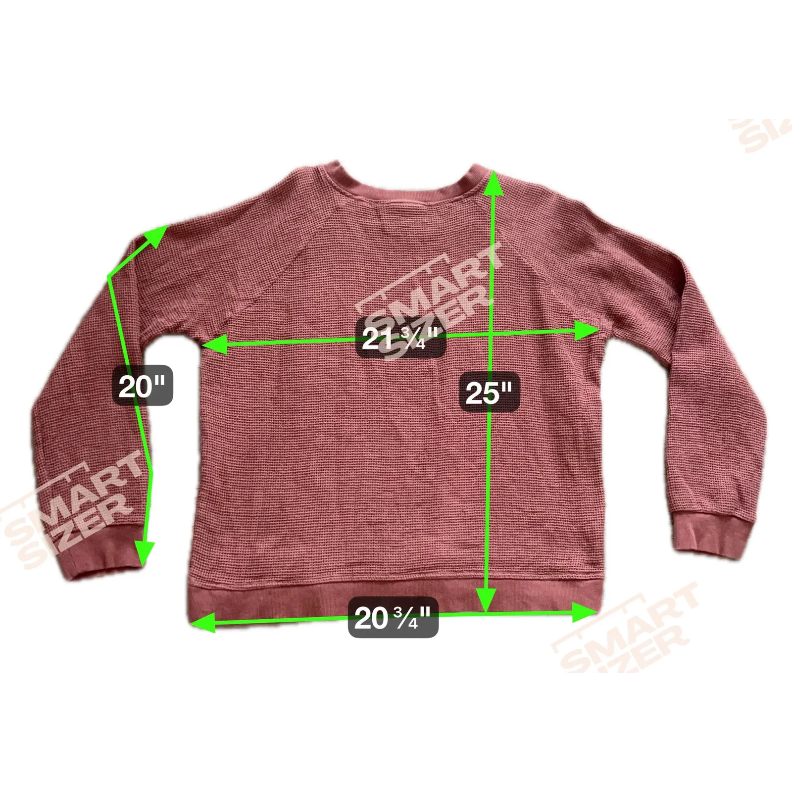 Parachute Waffle Lounge Crewneck Top Women's Blouse Top Shirt Clay Red Brown Size L - Image 5