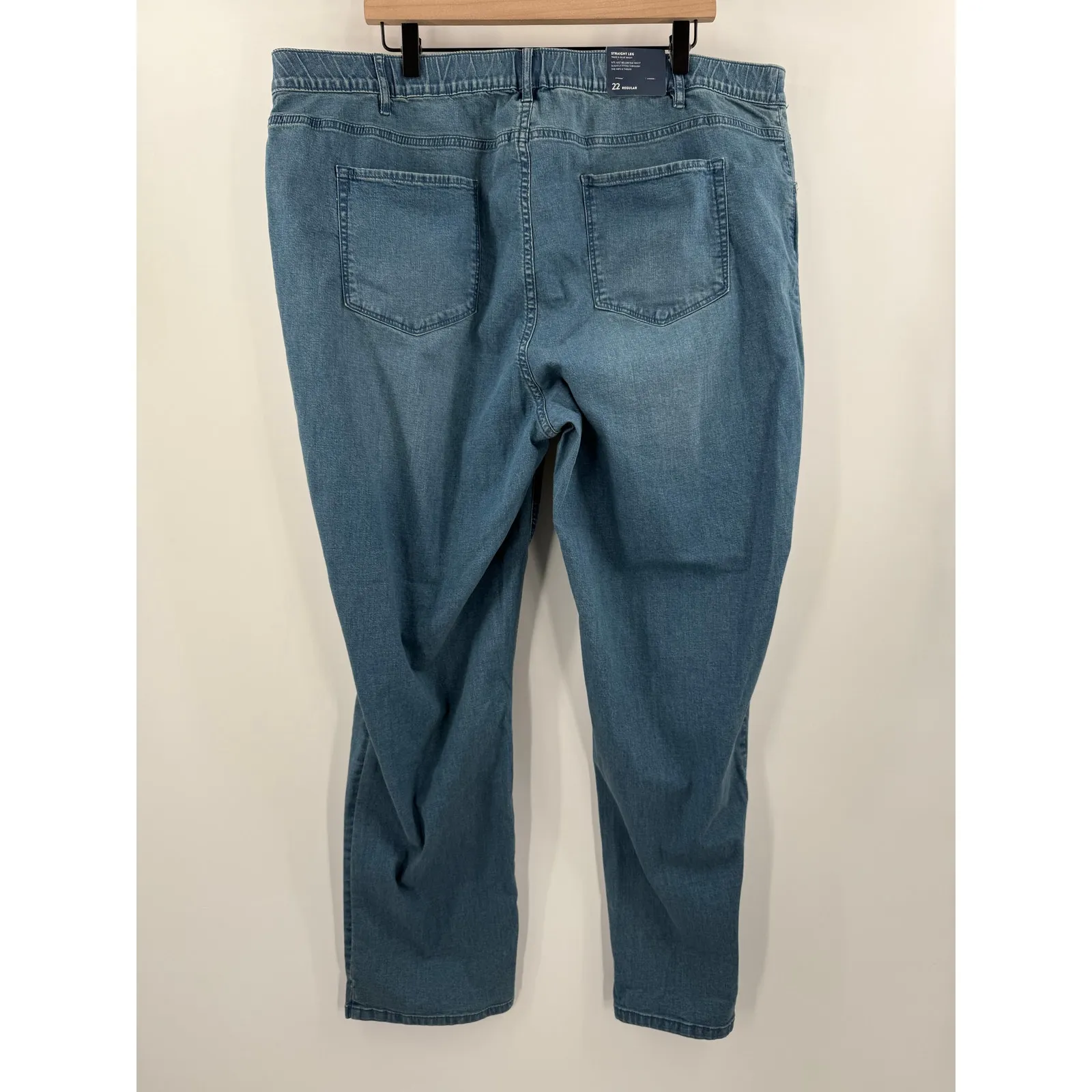 J.JILL Denim Jeans SZ 22R NWT Tried & True Wash Straight Leg Plus Curvy Stretch Blue - Image 16