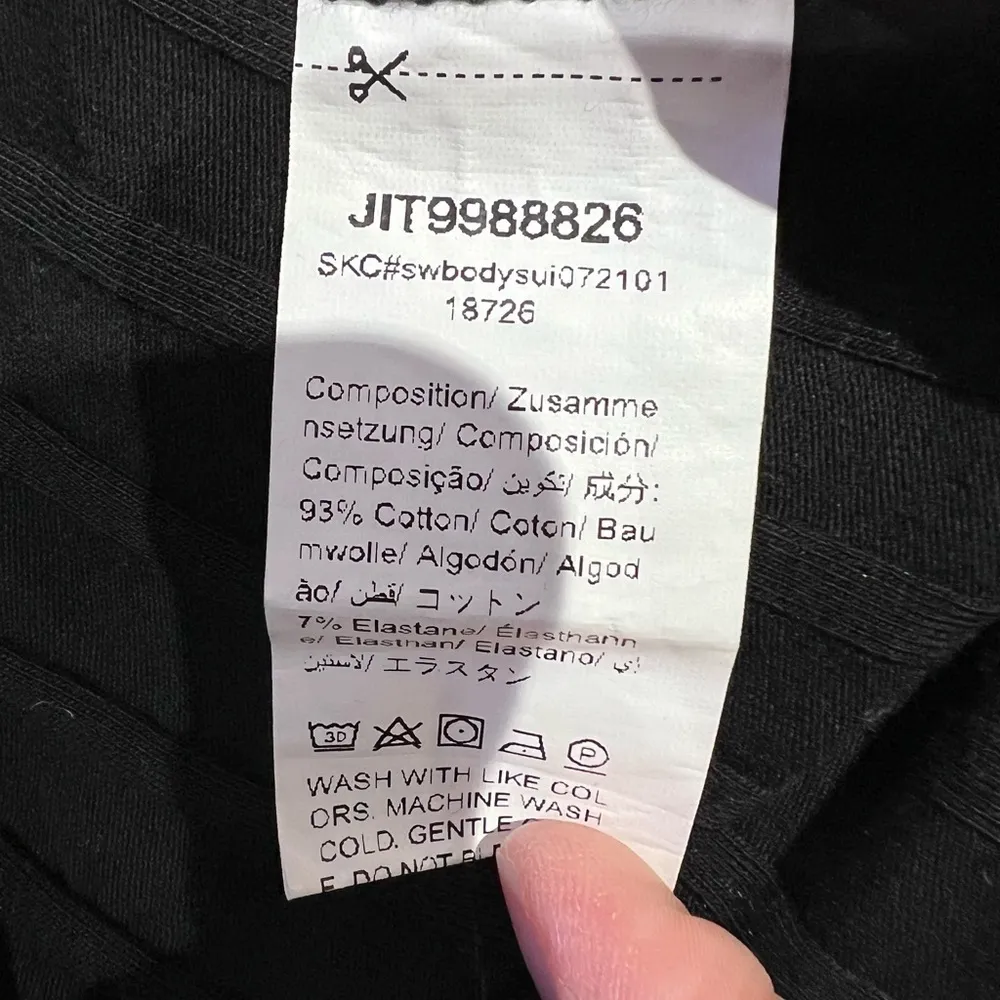 SHEIN Curve Black Ribbed Bodysuit Womens - Image 5