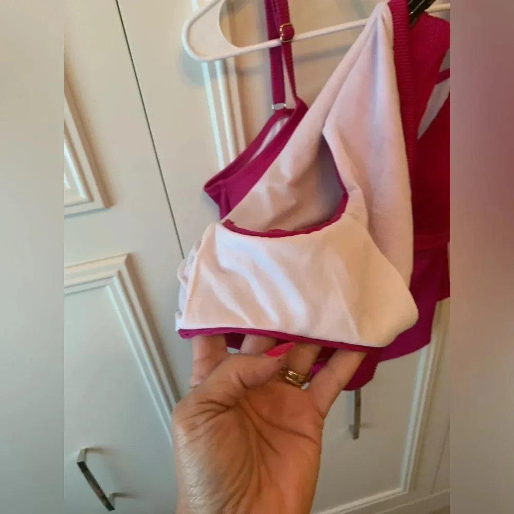 Freshwater 2 pc pink tankini top +‎ tummy slimming bottoms XXL - Image 11