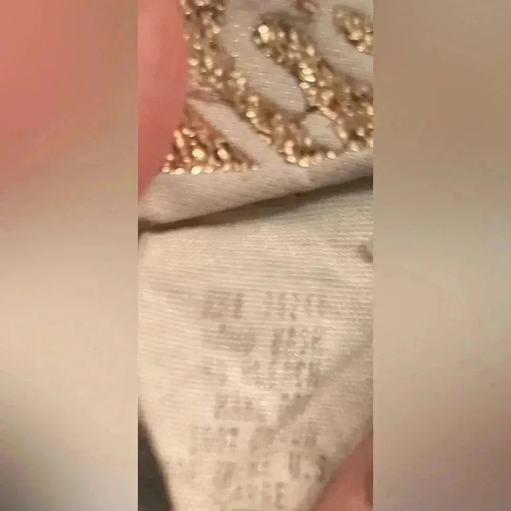 Tia Designs Women's Lightwash Denim Safari Button Up w/ Gold Animal Decals; L Blue Size L - Image 6