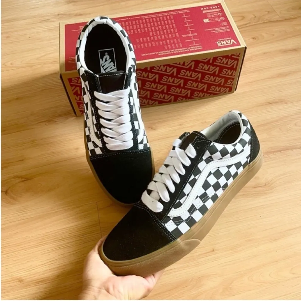 Vans Old Skool Fat Lace Checker Black Women 10.0 US Mens 8.5 US - Image 5