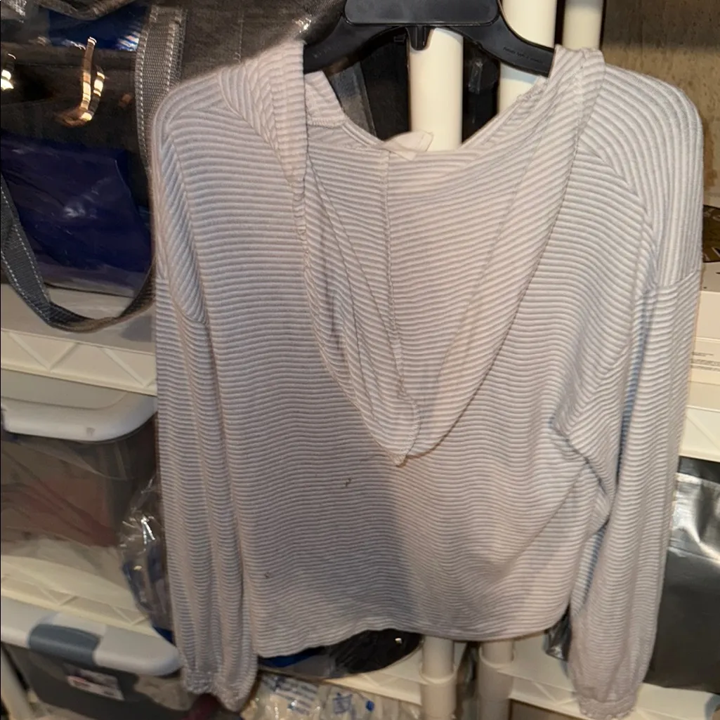 Project social t medium Striped Hoodie and Shorts Set - Image 11