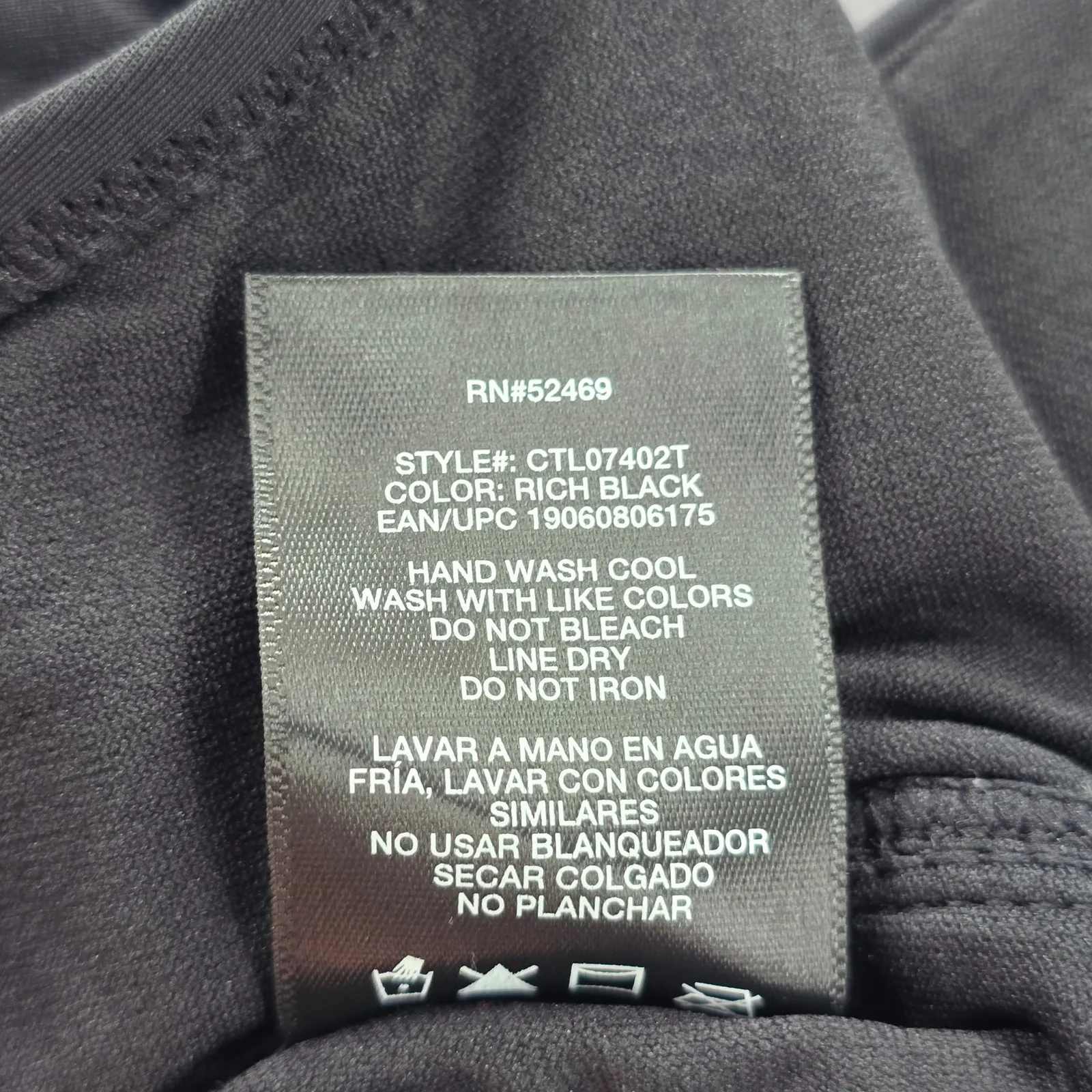 Catalina Black Scrunch Crisscross Padded Swimwear Tankini Tank Top Medium M 8/10 - Image 6