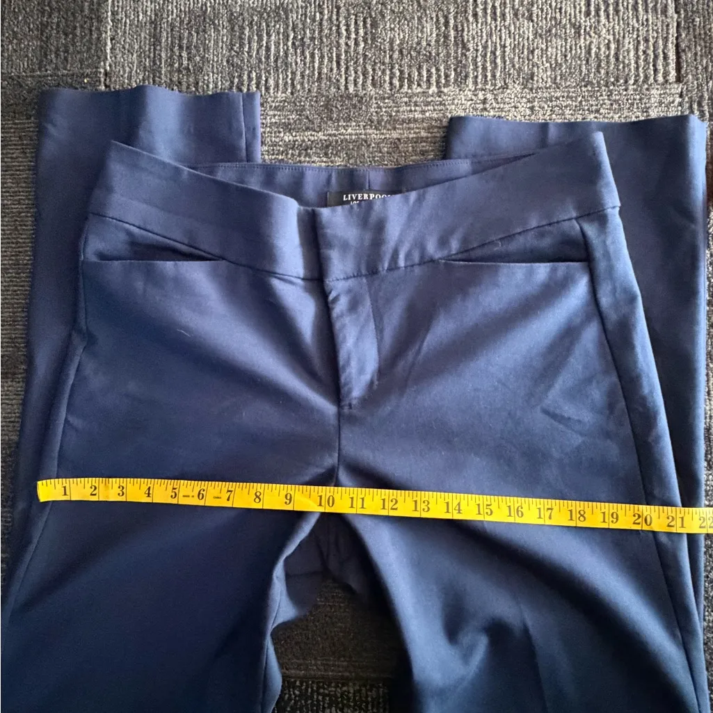 LIVERPOOL Los Angeles Dress Pants SIZE 10/30 London Navy Straight Leg Trousers - Image 10