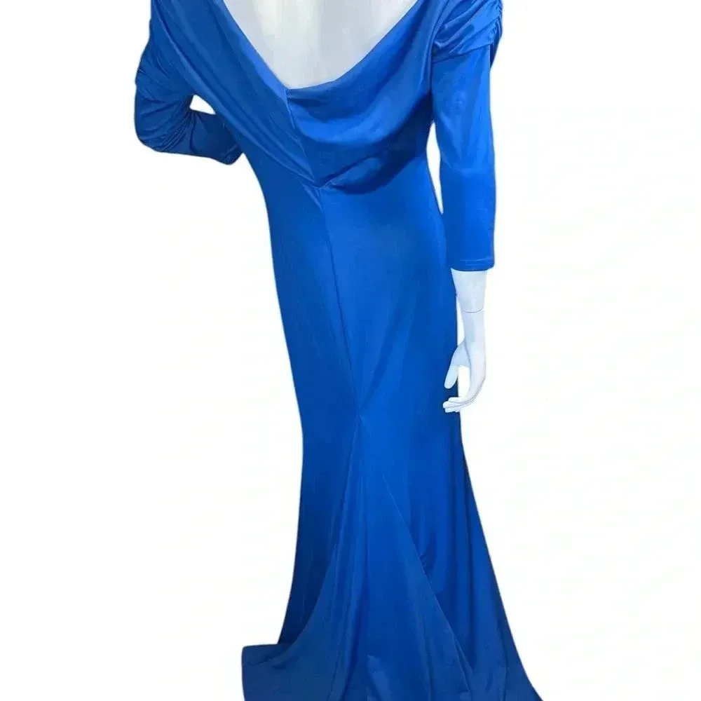 Unbranded Beautiful Royal Blue formal gown Mermaid Dress Size Larger. C30 Size L - Image 12