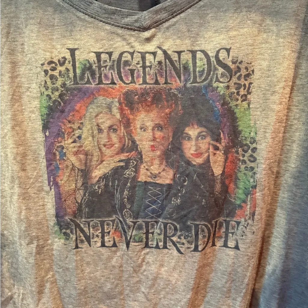 RBX Hocus Pocus “Legends Never Die” Graphic Tee women’s XL Black - Image 3