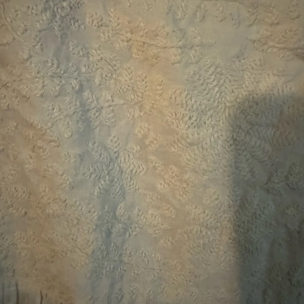 Madison Matthews White Cotton Boho Dress Size Large - Image 3