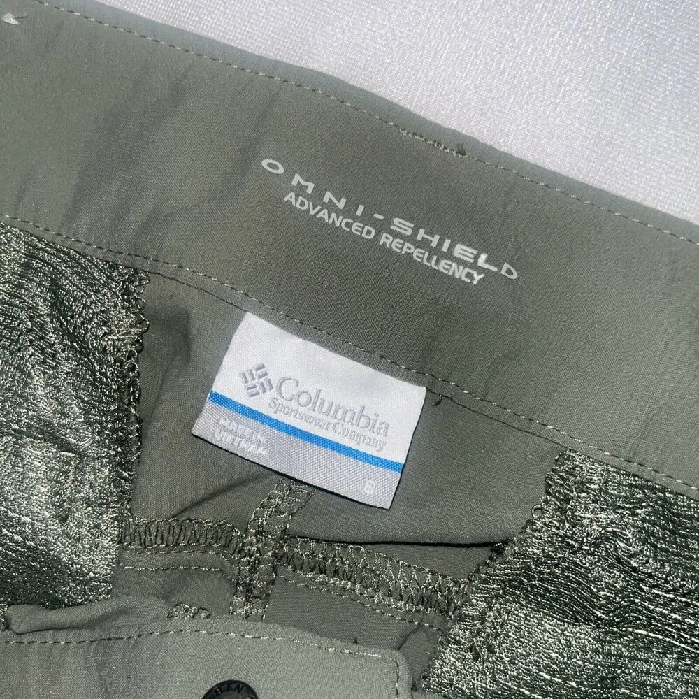 Women's COLUMBIA Size 6 Crop Pant Omni-Shield Lightweight Hike Travel Pockets - Image 6