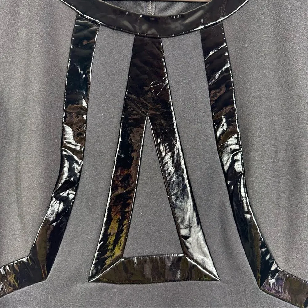 NEW Boston Proper Black Fitted Bodycon Short Sleeve Dress Size 6 - Image 9