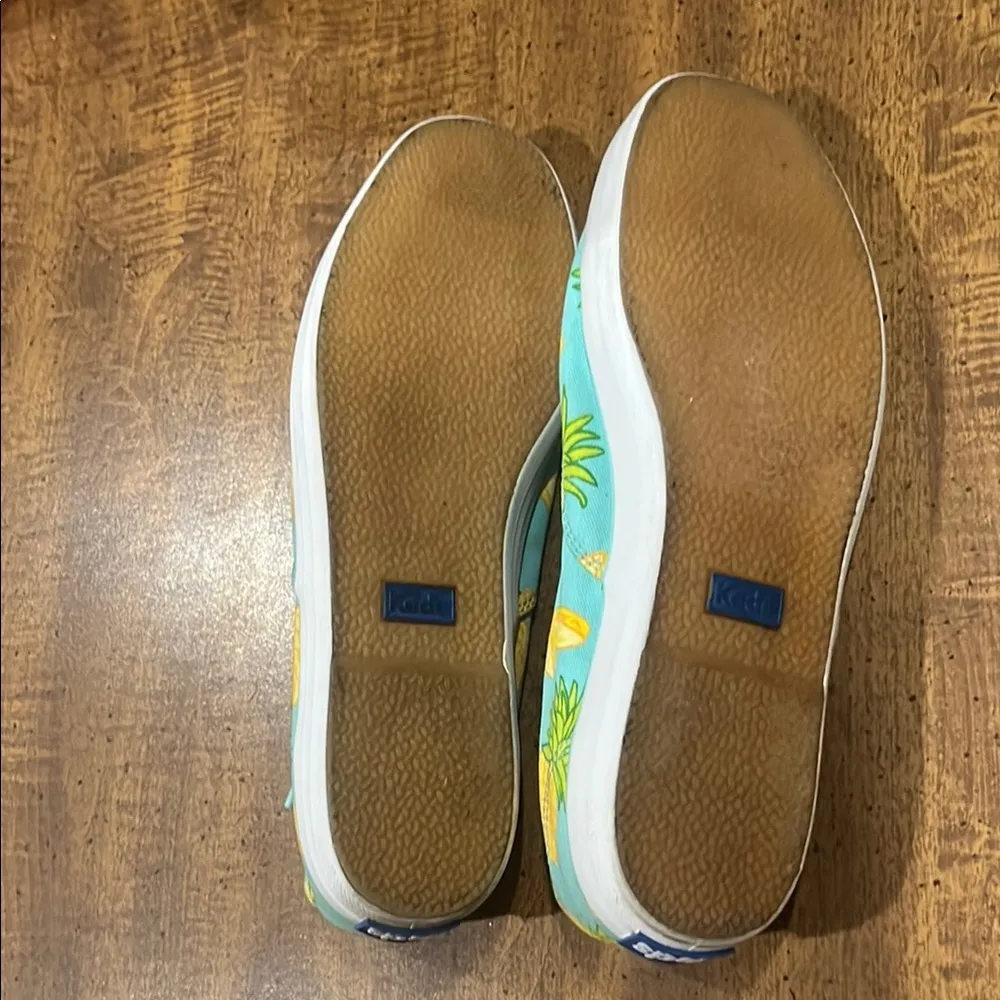 Keds Blue and Yellow Pineapple Print Sneakers - Image 4