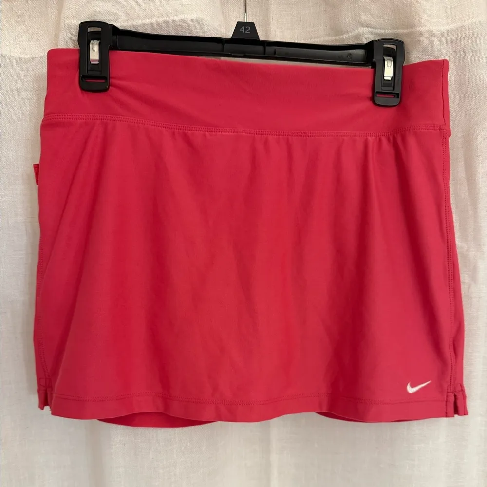 Nike  Women's Pink Athletic Preppy Mini Skirt - Image 2