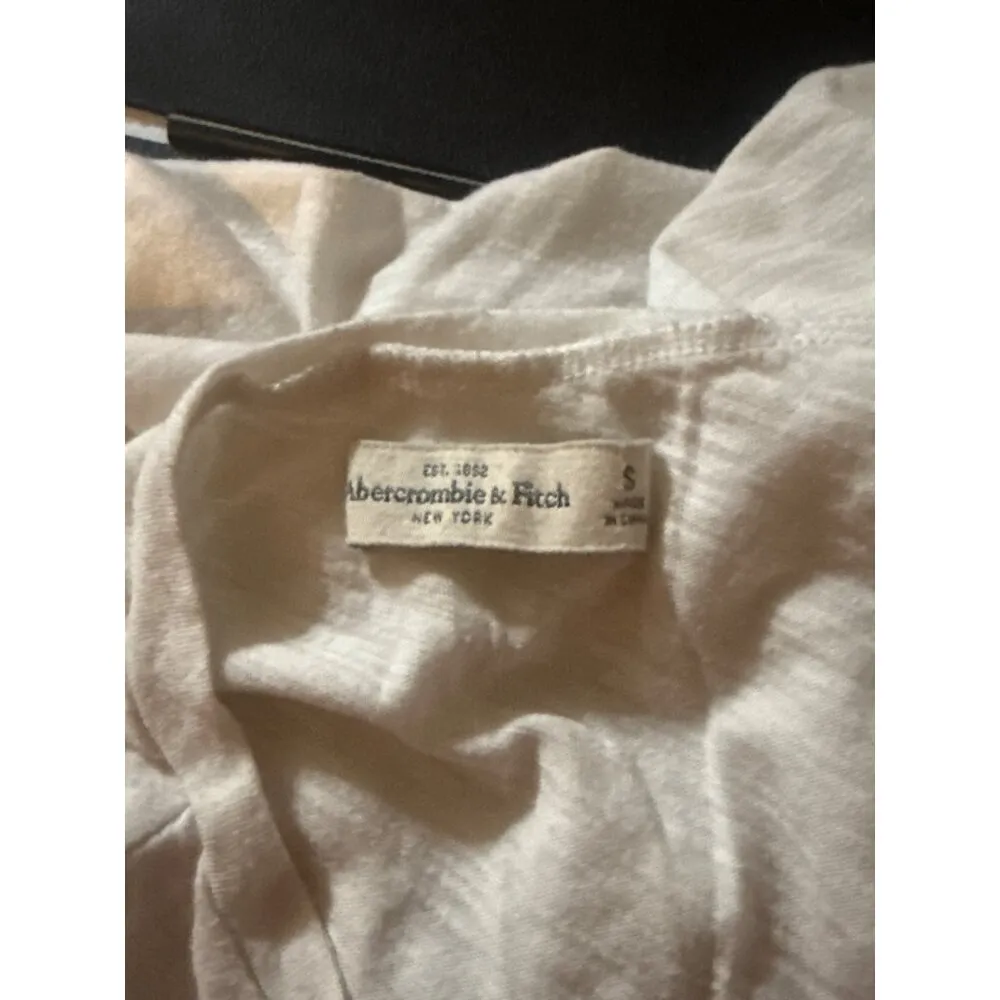 Abercrombie & Fitch Womens Floral Tank Top S White - Image 4