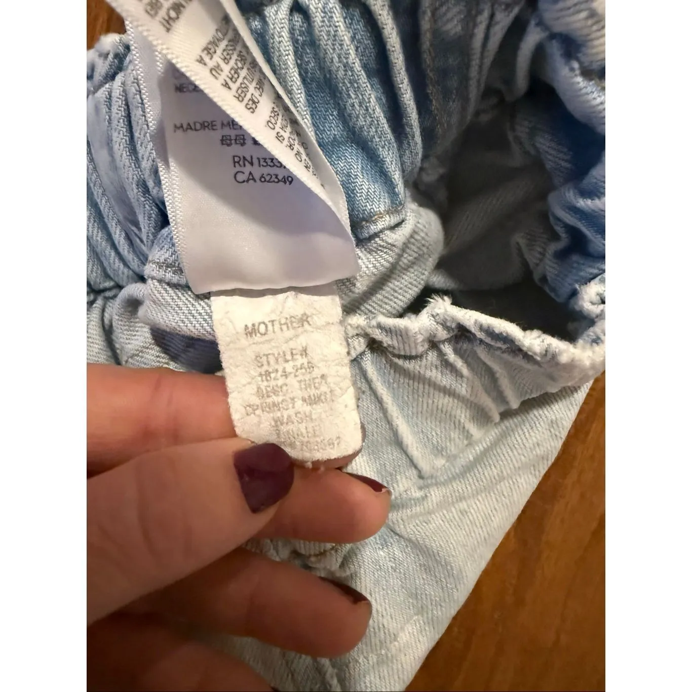 Mother Denim Springy Ankle seam front jeans size 28 finale Blue - Image 10