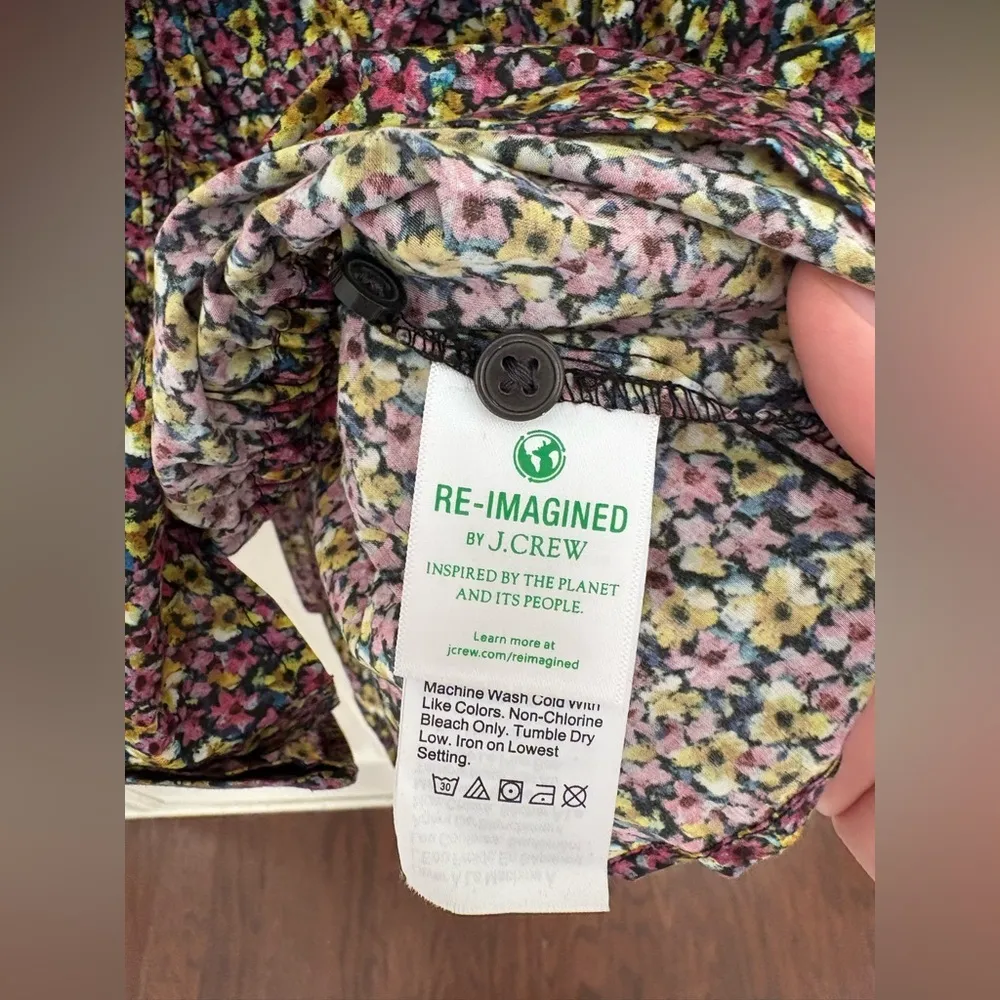 J.Crew x Liberty Cinched-Waist Cotton Top in Liberty Busy Izzy PrintSize 10 - Image 7