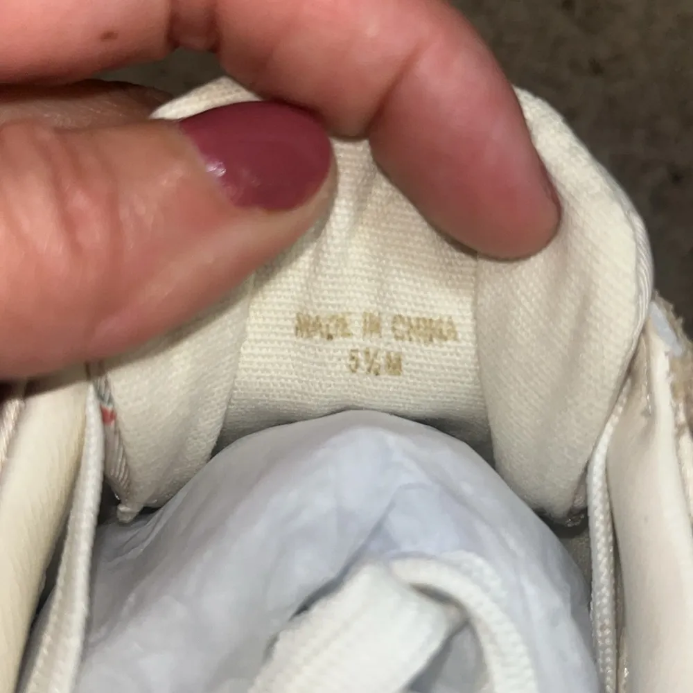 Loeffler Randall Remi Lace Up Sneakers Beige Floral 5.5 - Image 13