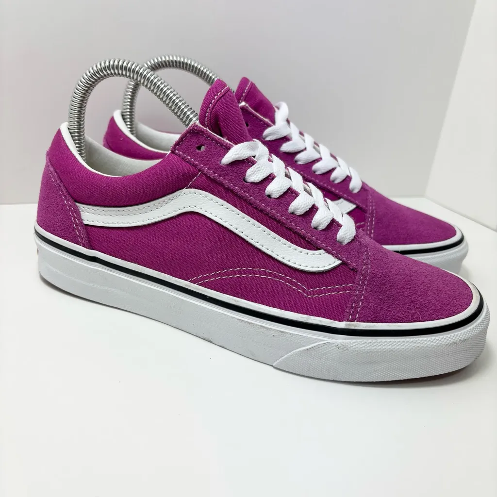 VANS Old‎ Skool Suede Shoes Purple size 7 - Image 3