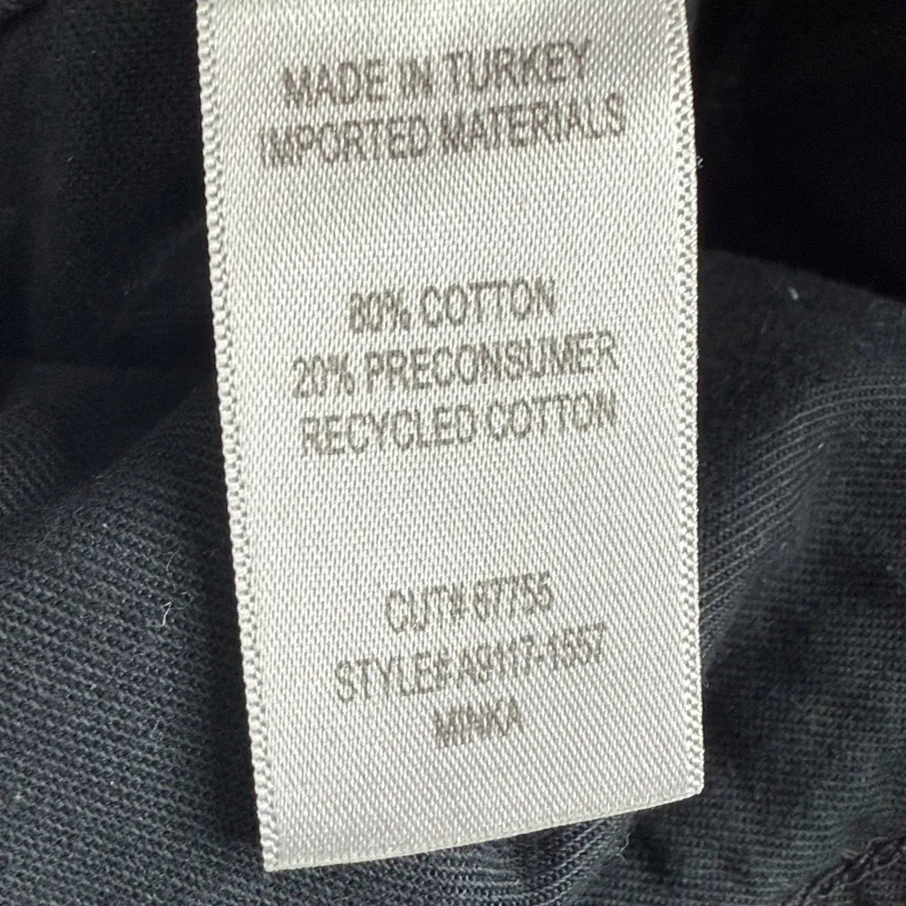 Agolde Minka Cargo Denim Wide-leg Jeans in Black W1887 Sz 28 - Image 11