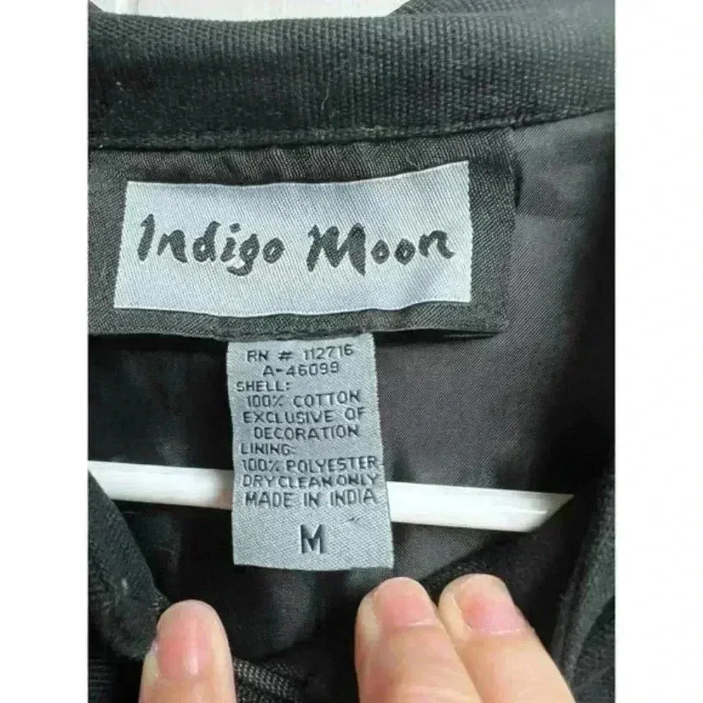 Indigo Moon Women's Embroidered & Embellished Button - Image 9