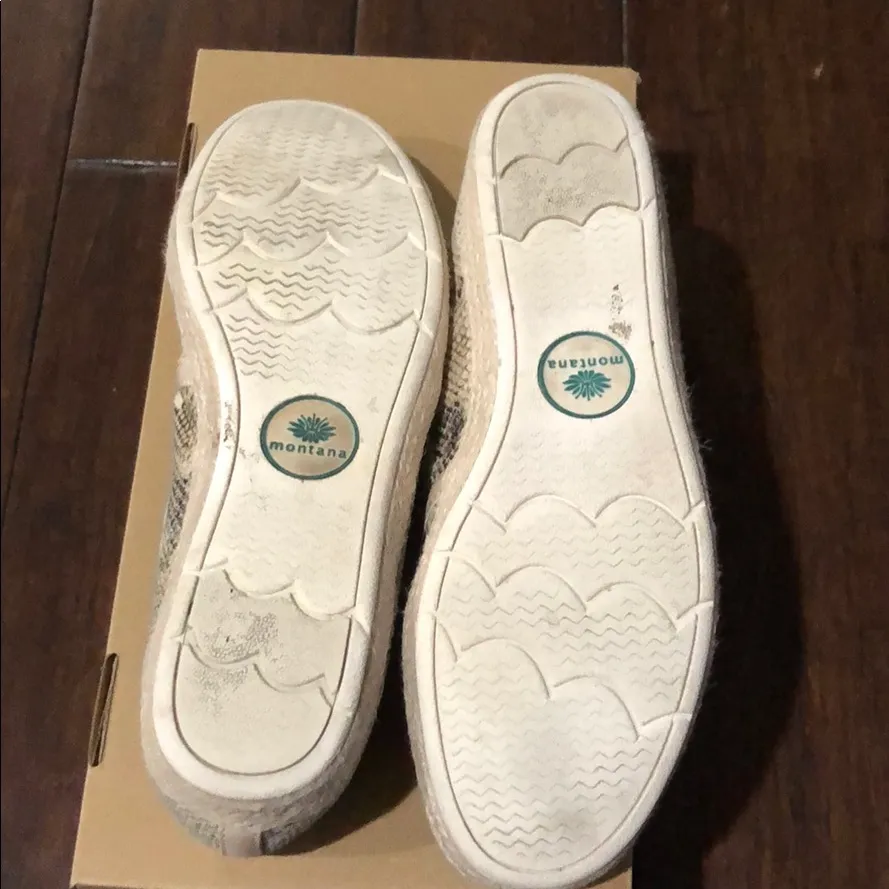 Montana Soto Snake Embossed slip on espadrille Size 9 - Image 7