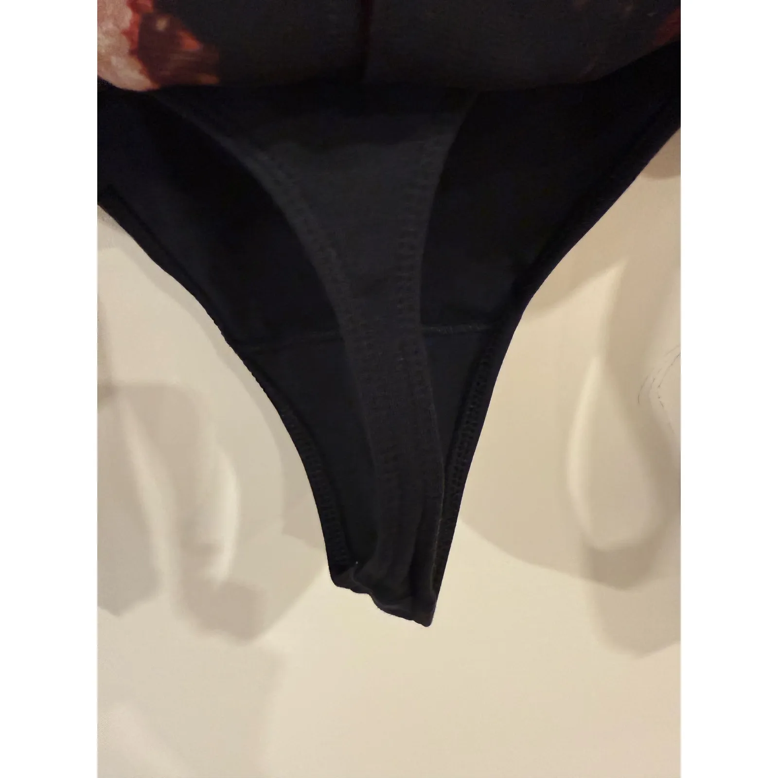 Wilfred Aritzia Talmont Sheer Chiffon Floral Bodysuit Black Women's Size XS - Image 6