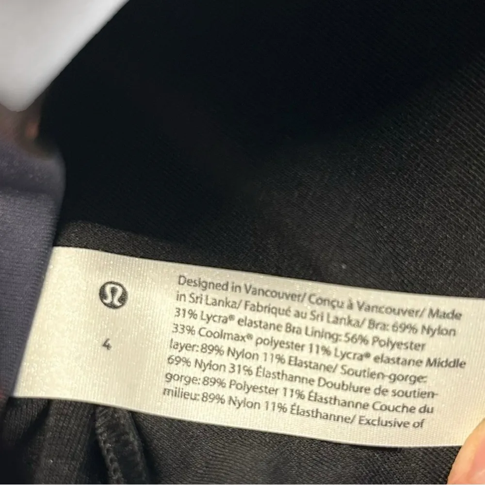 Lululemon Size 4 Energy Sports Bra Heritage 365 Camo Smoky Red Night Strappy Gym - Image 6