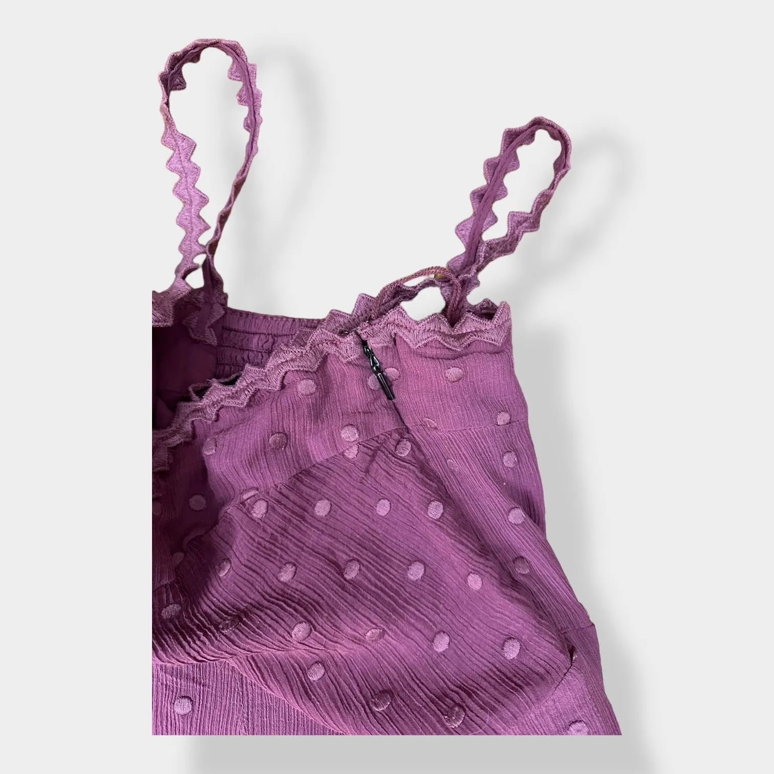 Revolve Rebecca Taylor Swiss Dot Chiffon Maxi Dress Pink Size‎ 0 Party Sundress - Image 3