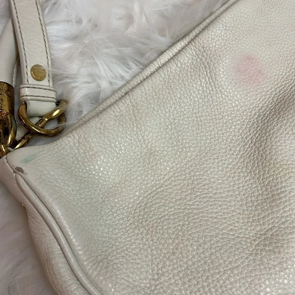 Marc Jacobs Too‎ Hot to Handle Cream Leather Bag B95 - Image 5