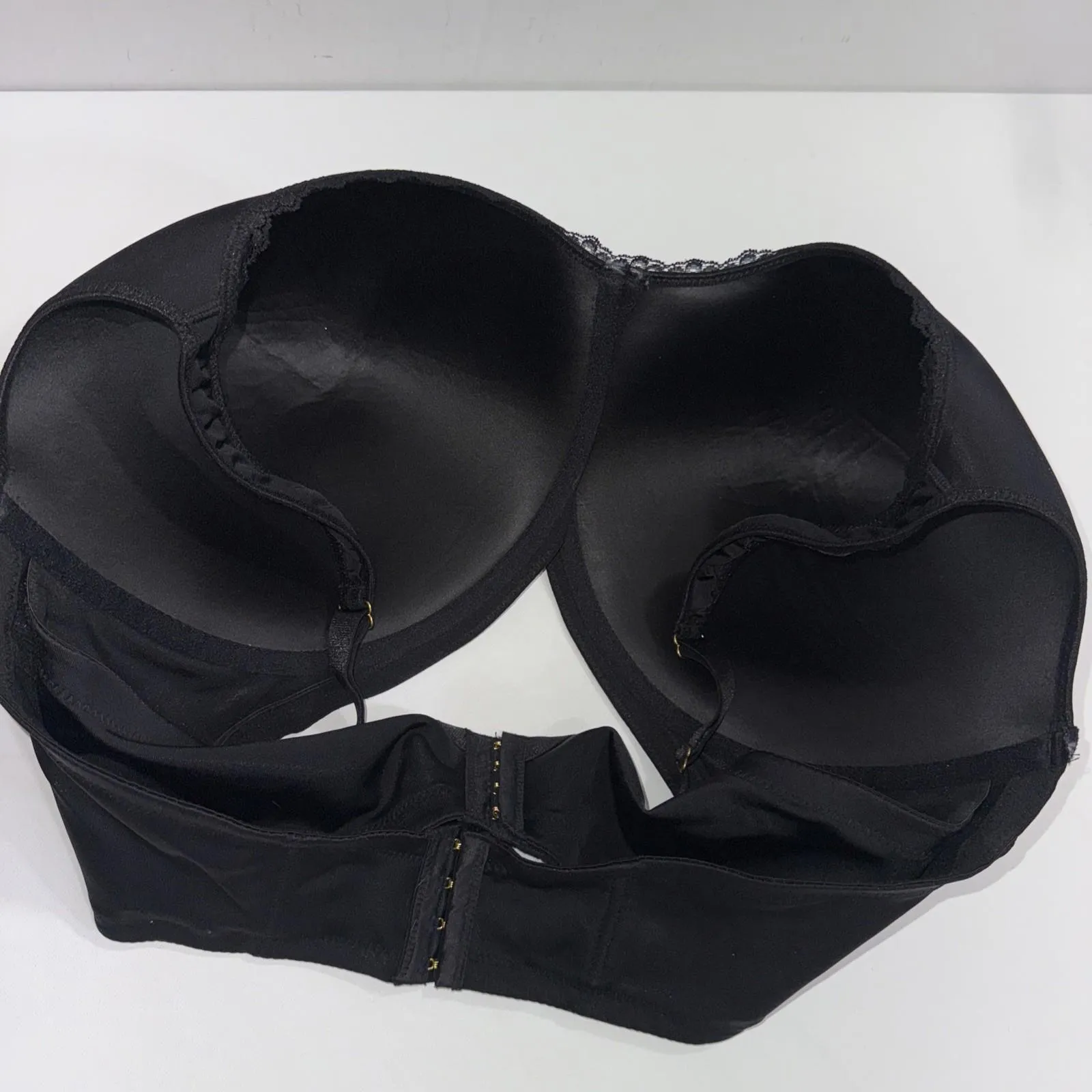 Ashley Stuart Butterfly Black Full Coverage Double Closure Underwire Bra 44H - Image 10