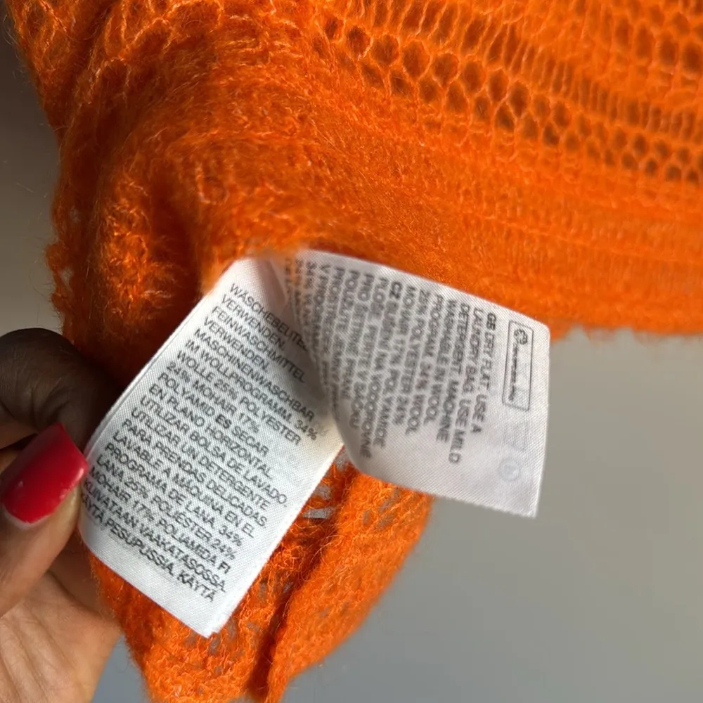 NEW & other stories wool blend  Crochet Knit Crop Top Small - Image 5