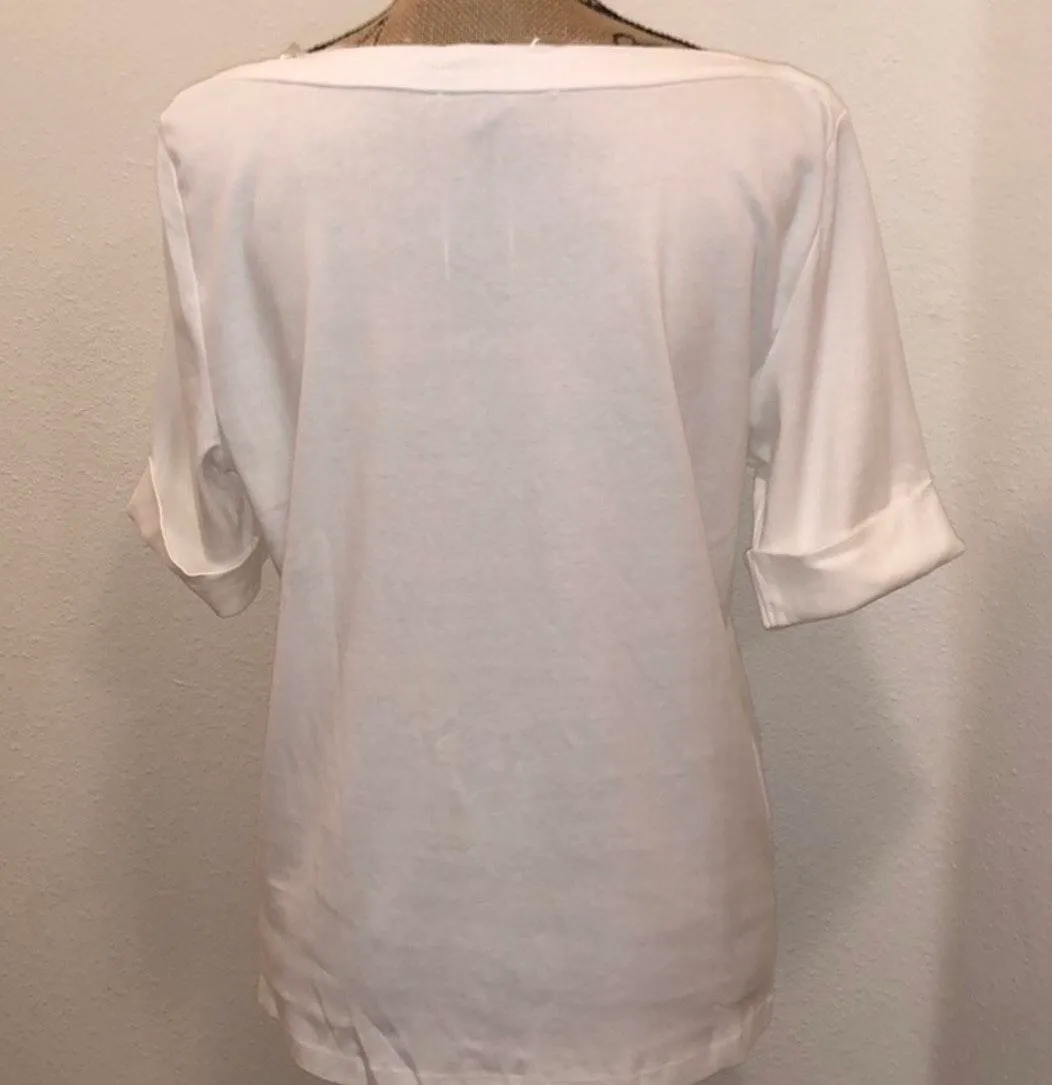 NWT  White Boat Neck Top *PRICE IS FIRM* - Image 2