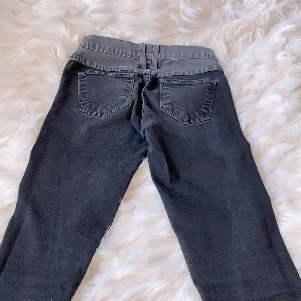 Flying Monkey Gray and Black Color Block Stretchy Jeans Size 25 - Image 6