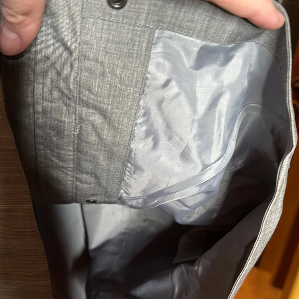 Kirkland Signature Ladies' Trench Coat Light Gray Size XL - Image 11