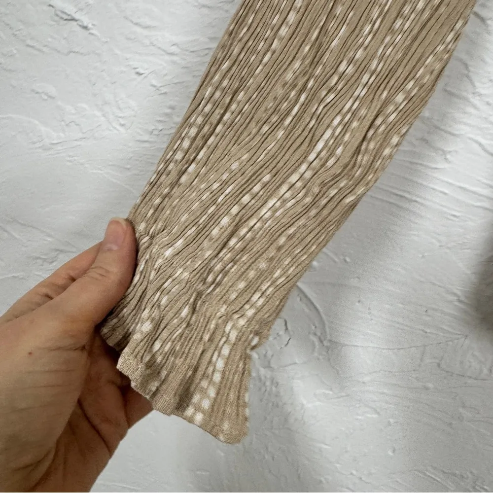 Savanna Jane Tan Floral Embroidered Blouse Womens S Boho Festival Spring Beachy - Image 2