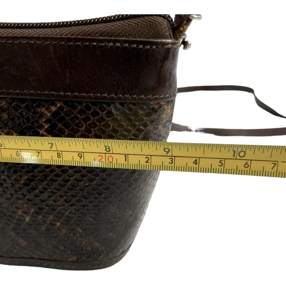 Brighton One World Brown Snake Print Crossbody Purse
Small Vintage Bag - Image 11