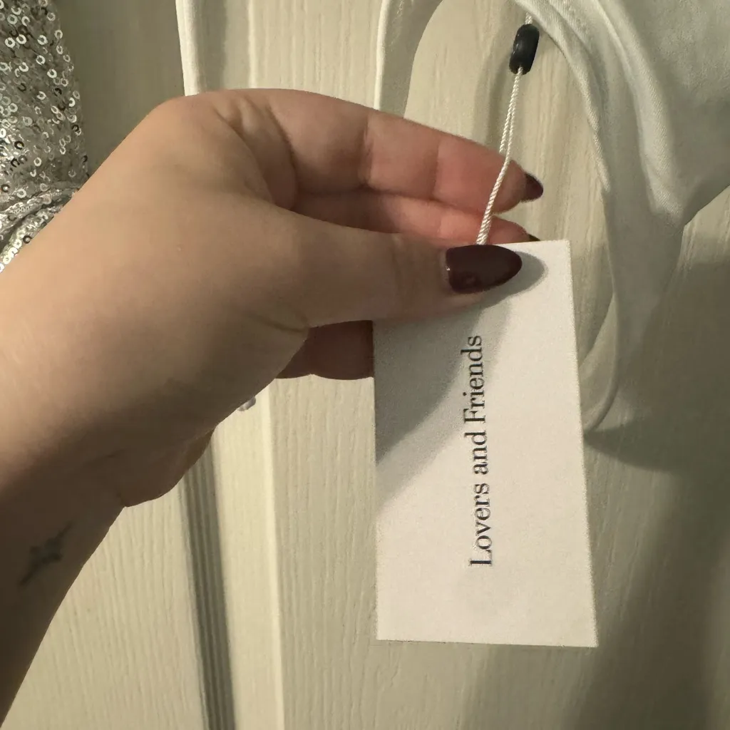 Lovers + Friends Ginger Bodysuit in Silver, Size Medium - Image 3