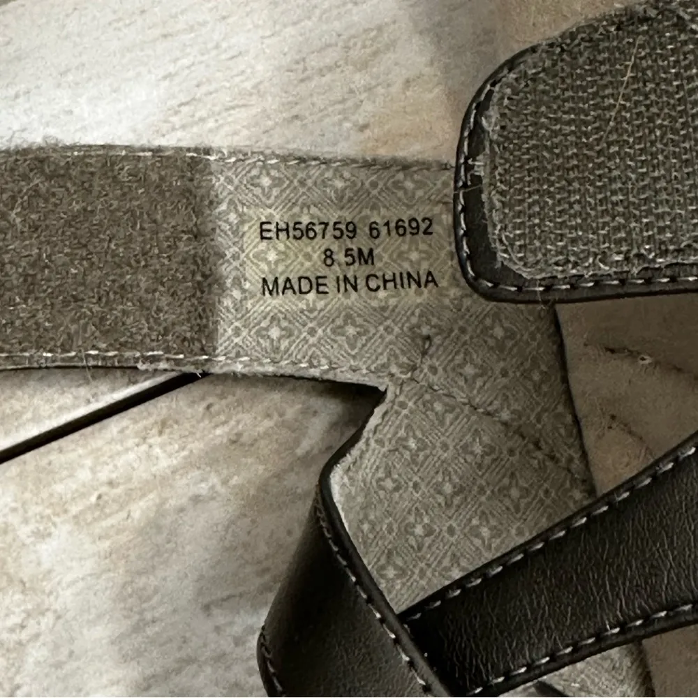 Grasshopper Ortholite Leah II Silver Gray Strap Sandal Women Sz 8.5 Orthopedic - Image 6